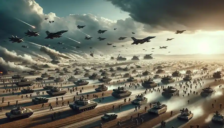 Кадры масштабного штурма орков на Авдеевском направлении