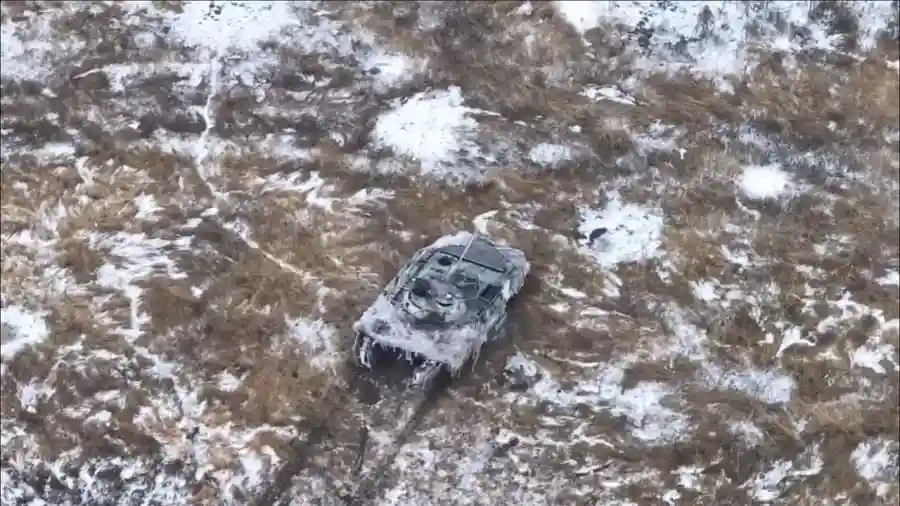 Уничтожение редких БМП-2 675-СБ3КДЗ в Донецкой области