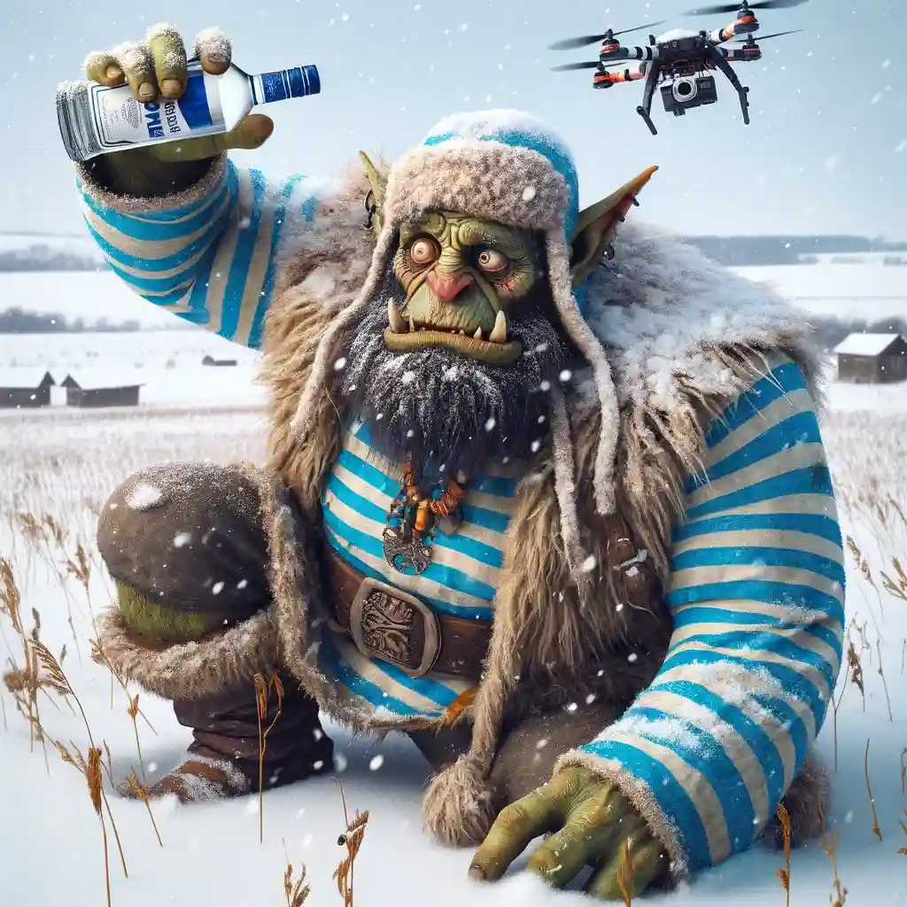 Орк бутылка дрон