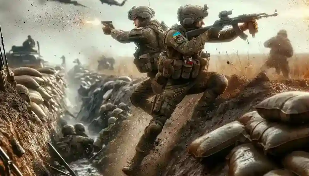 Ближний бой бойцов "Ягуар"