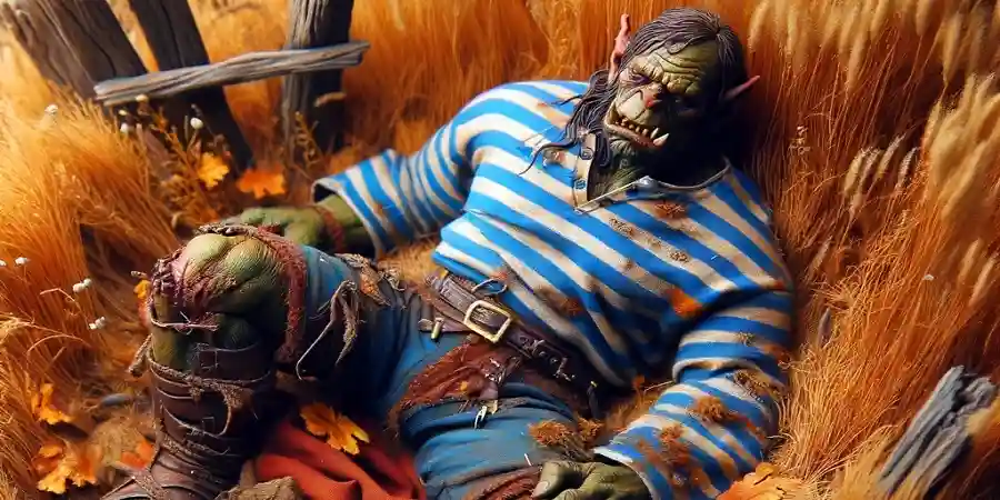 Красивое соло в исполнении орка