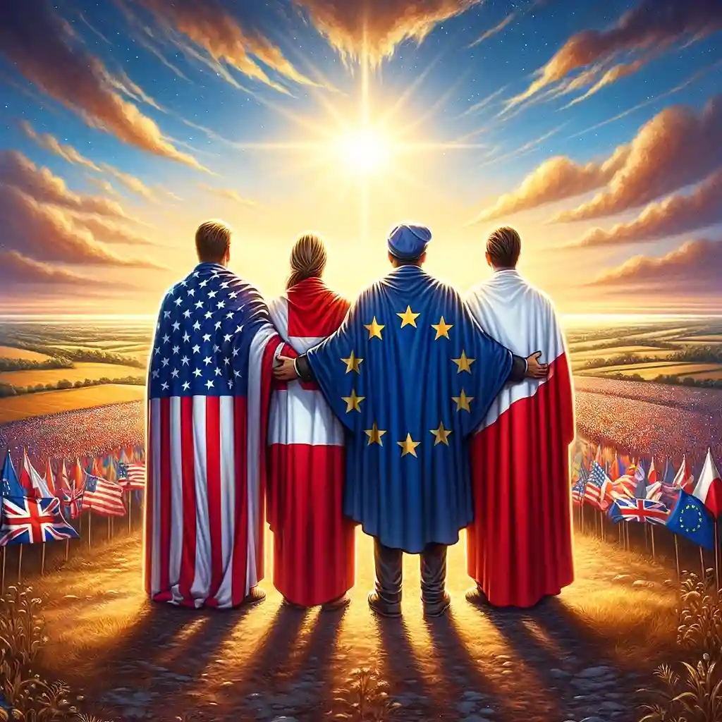 Помощь союзников: США, Дания, ЕС и Польша.