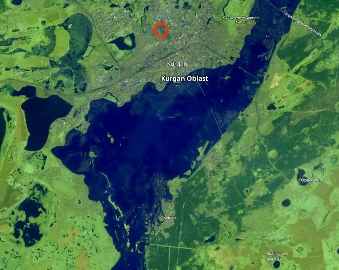 Уровень Тобола в Кургане повысился