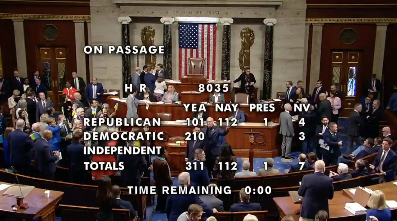 Пакет помощи Украине принят Палатой представителей