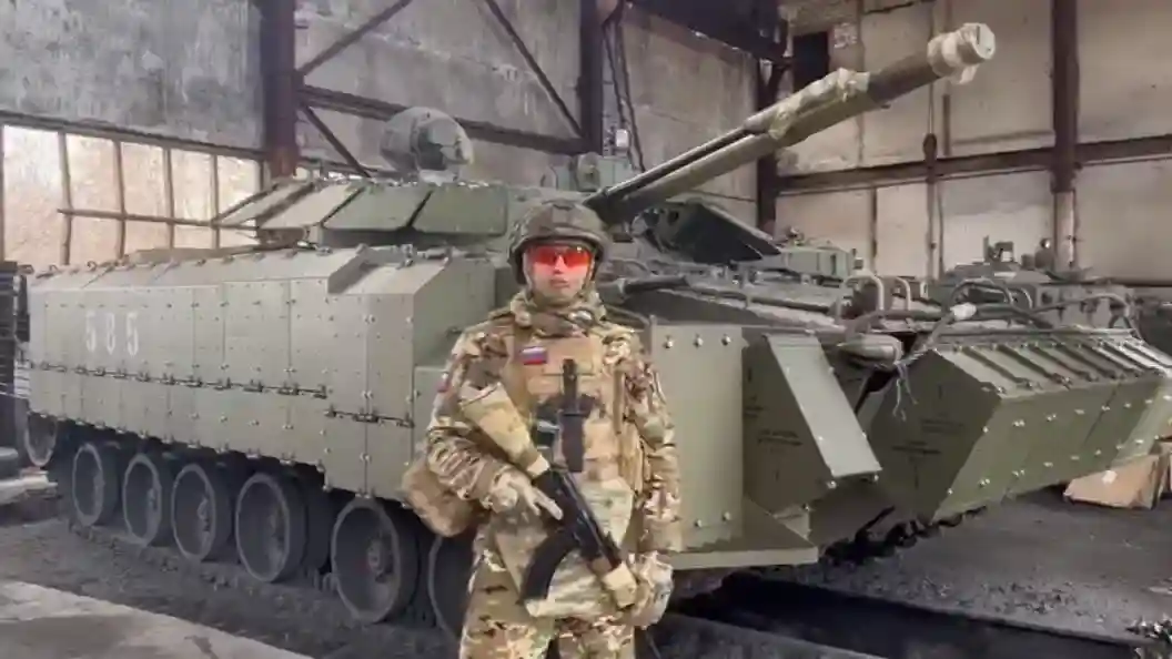 Первый БМП-3 с динамической защитой