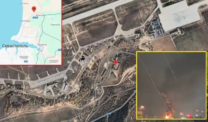 Точное попадание в склад ракетно-артиллерийского вооружения в Крыму