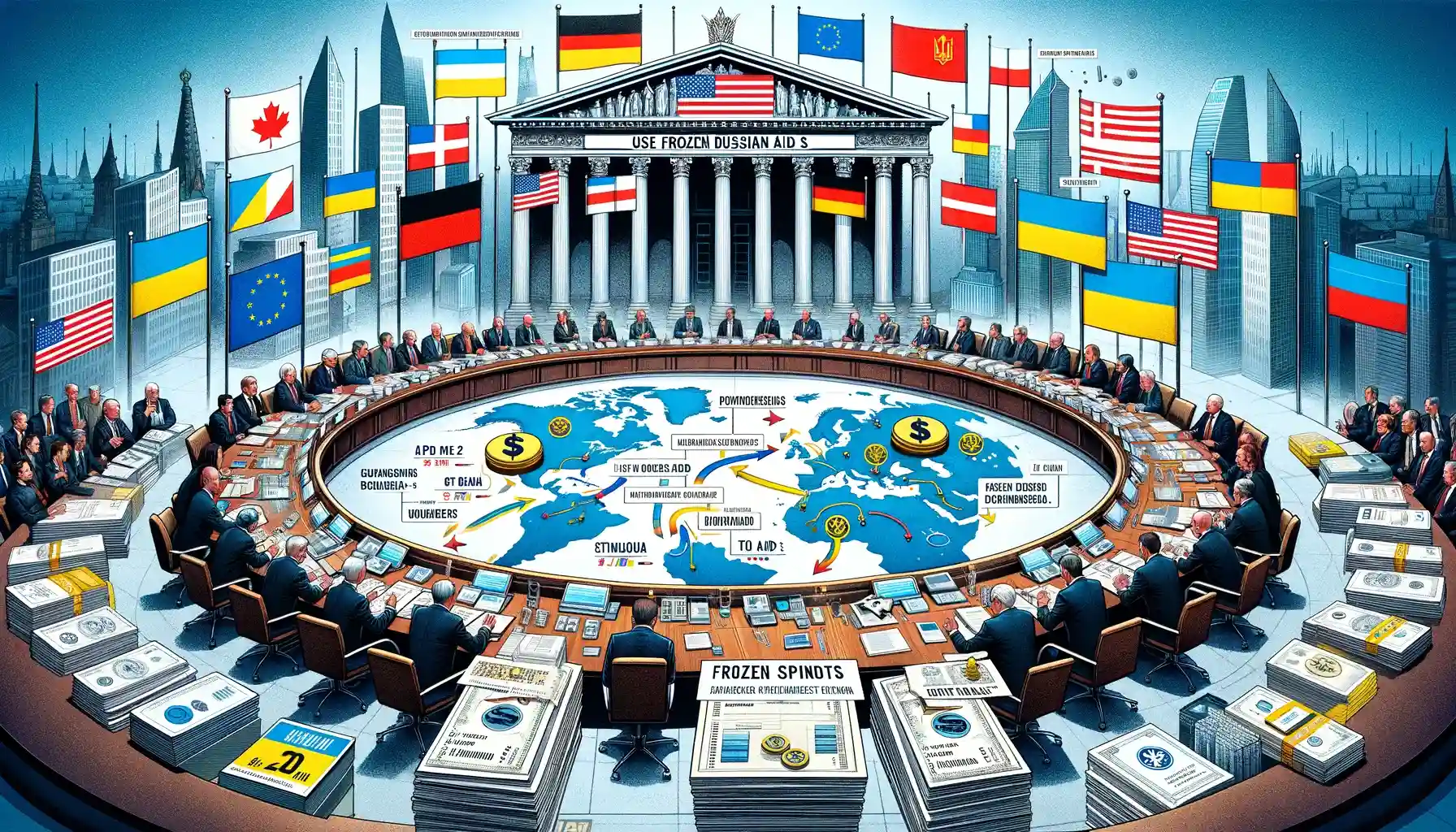 Германия поддержит план США по использованию замороженных российских активов