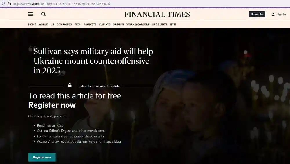 Салливан послал месседж Путину