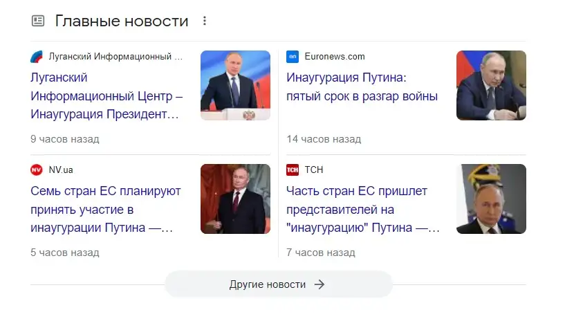 Инаугурация Путина