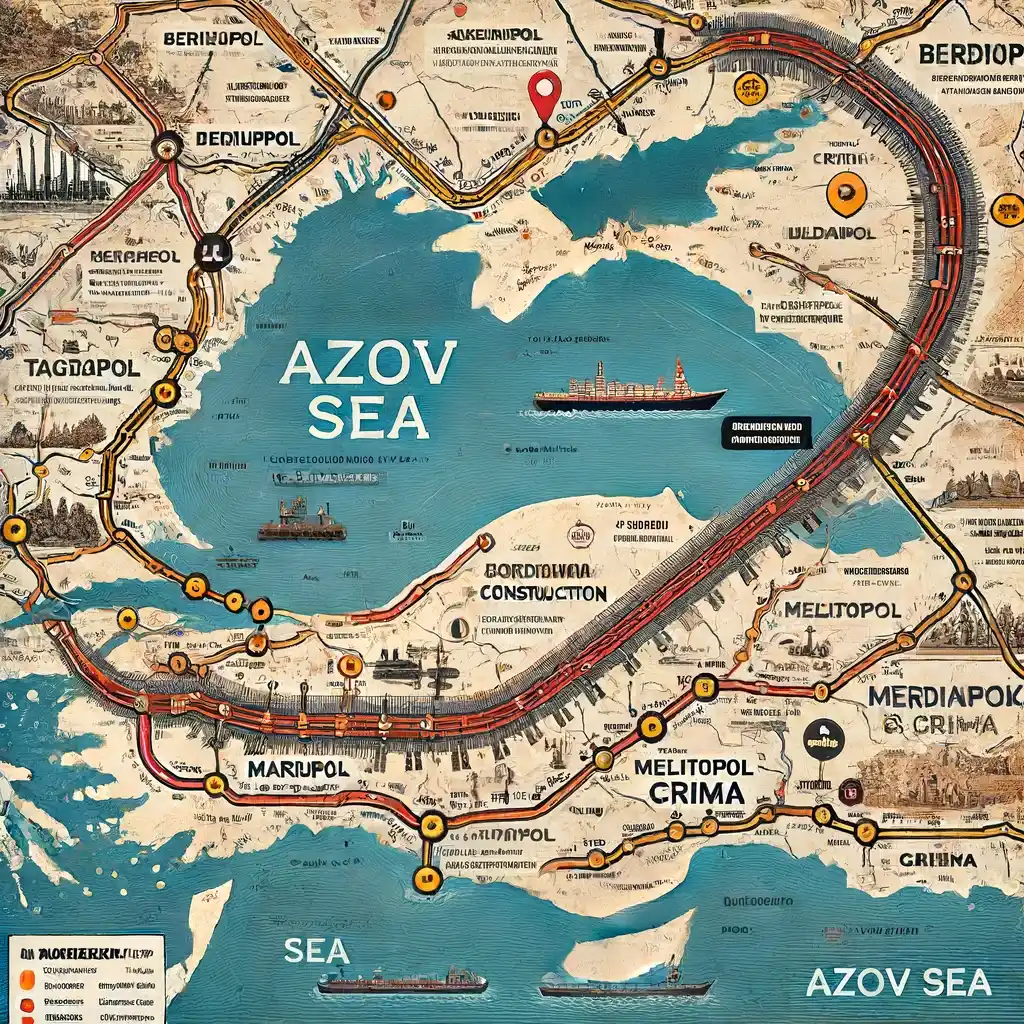 DeepState про железную дорогу Крым-Мариуполь