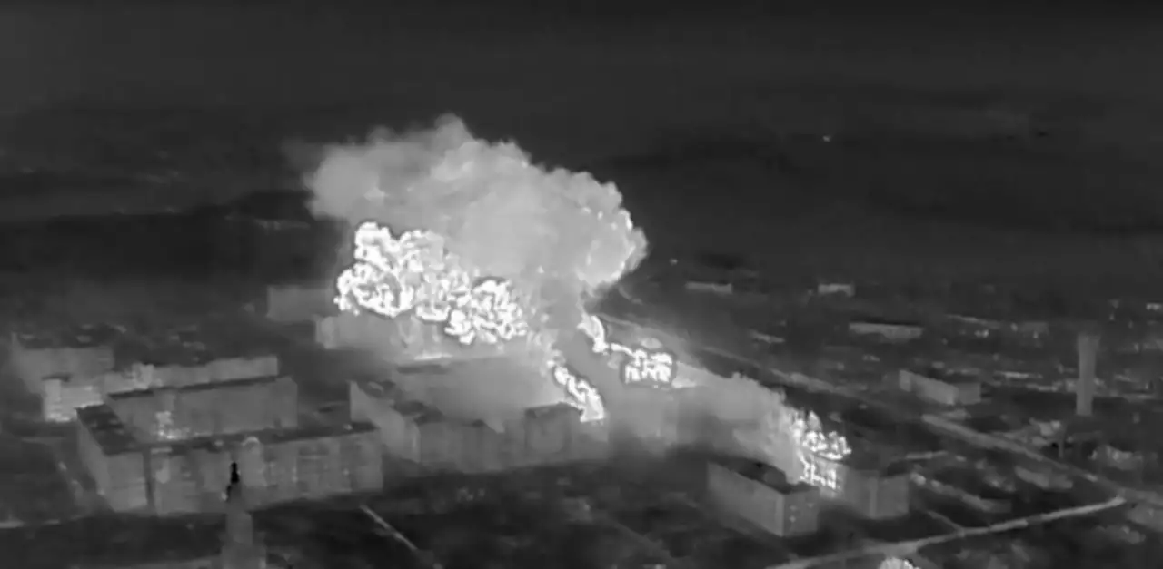 Удар ТОС-1А "Солнцепёк" по Часову Яру