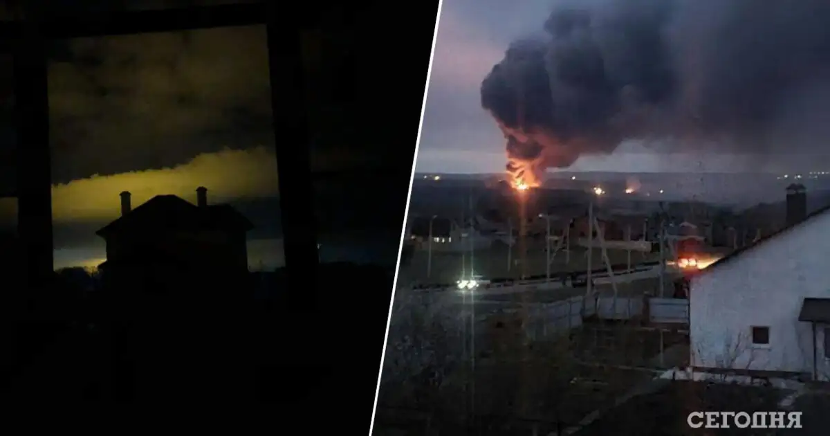 Прилеты по складу БК в Курске