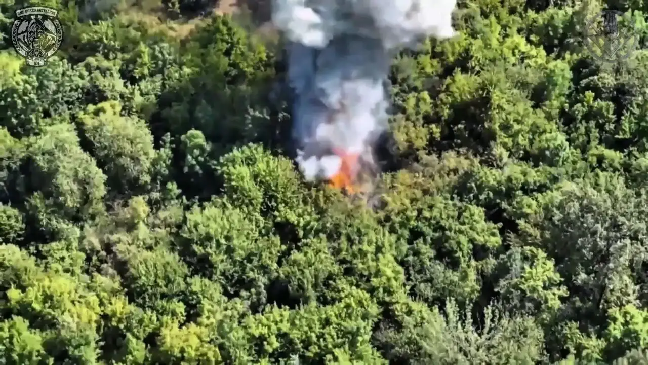 Уничтожен очередной российский танк Т-62М