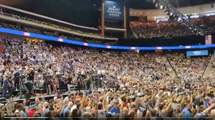 Харрис-Вольц проводили ралли в Лас-Вегасе