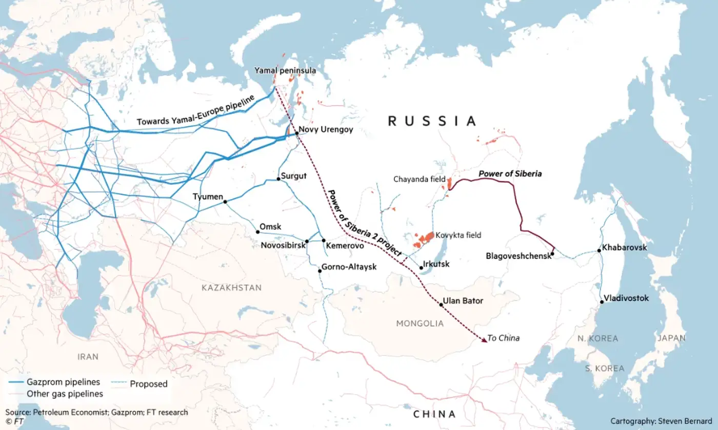 Сила Сибири: газовый тупик России в азиатской игре