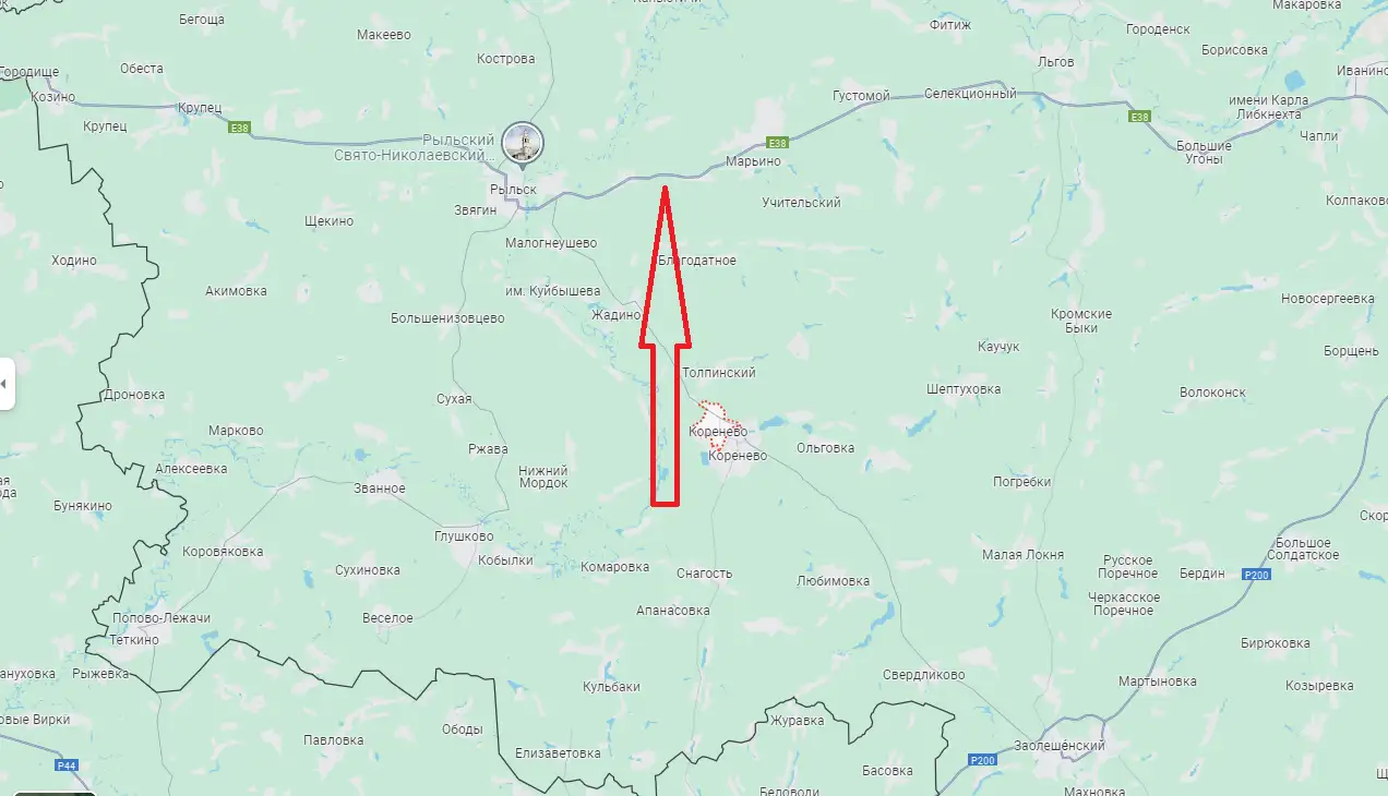 Продвижение ВСУ к трассе Е-38