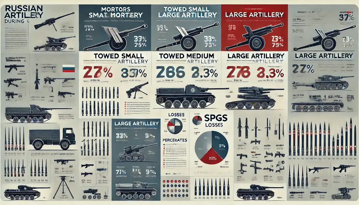 Потери артиллерии РФ в войне