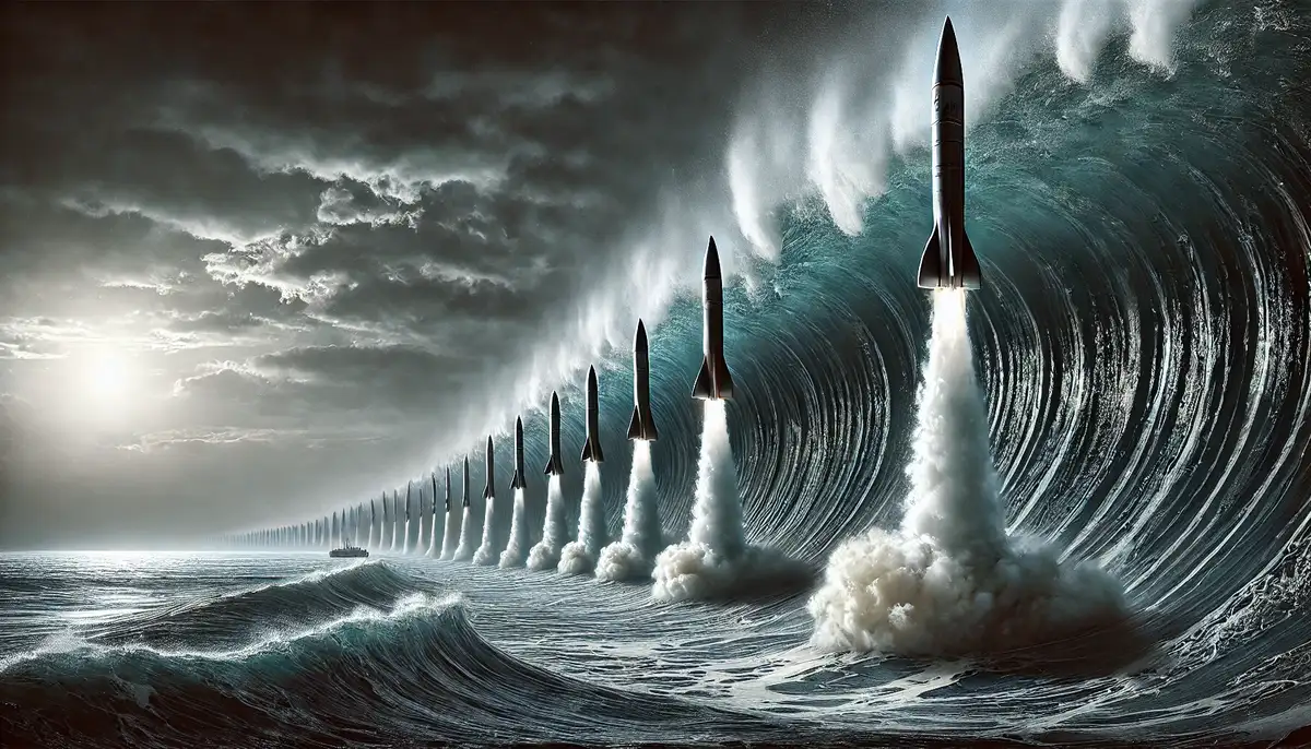 Иранские ракеты сразу превращаются в цунами