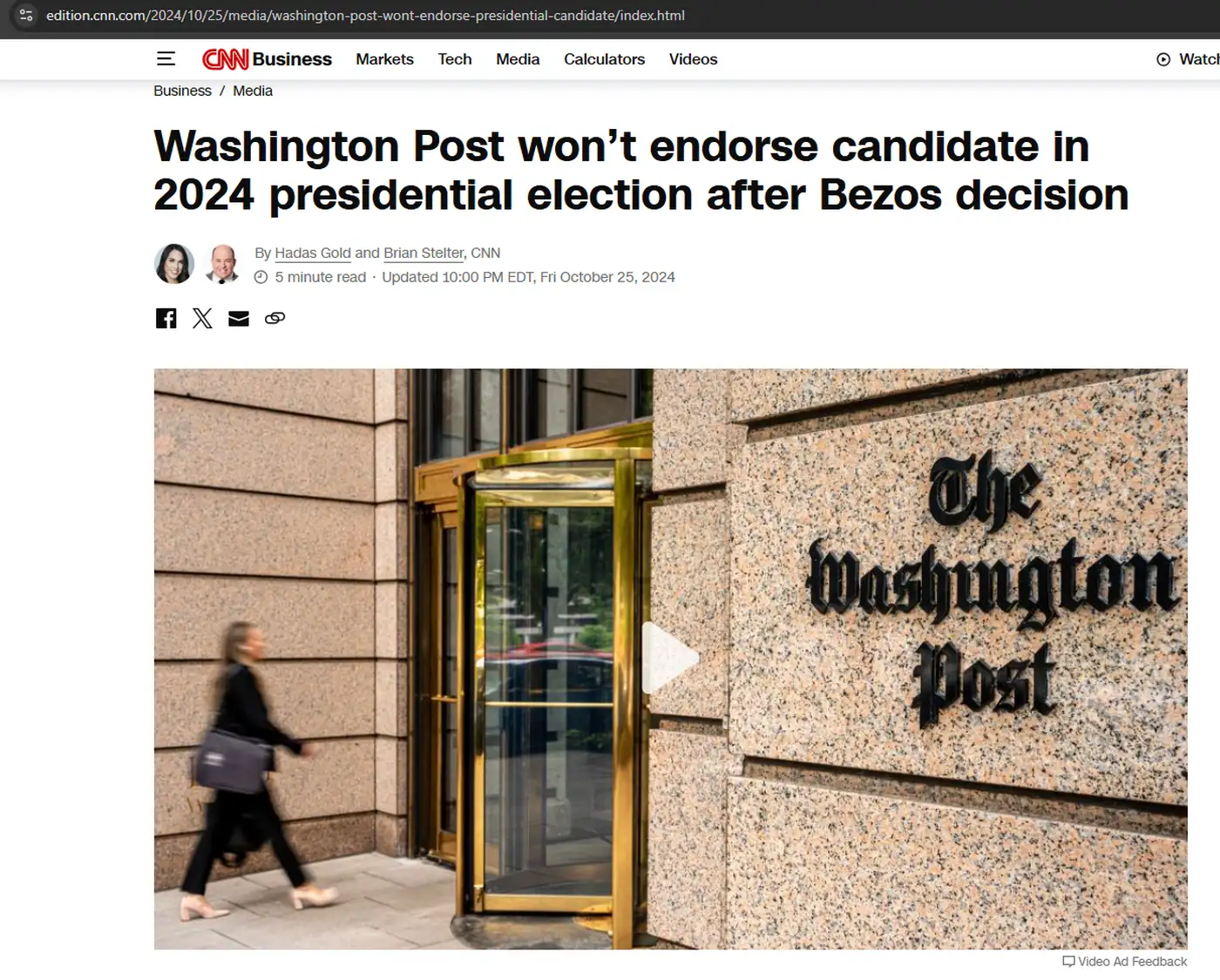 Безос вмешался в выборы США