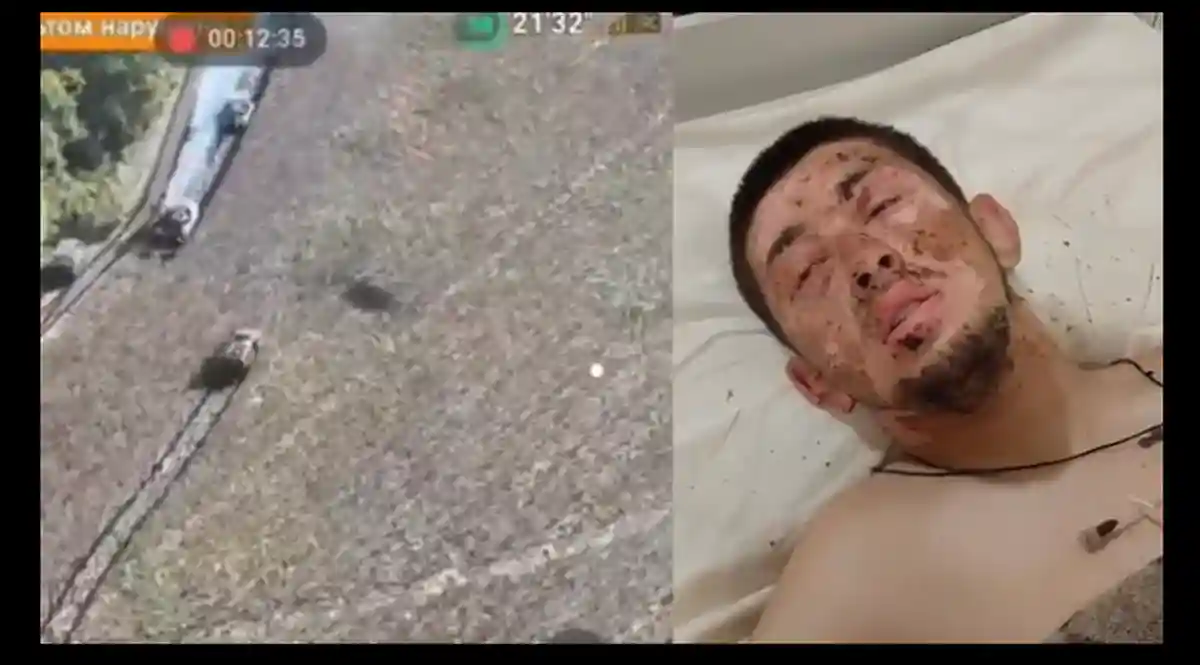 Выживший после расстрела БТР в упор