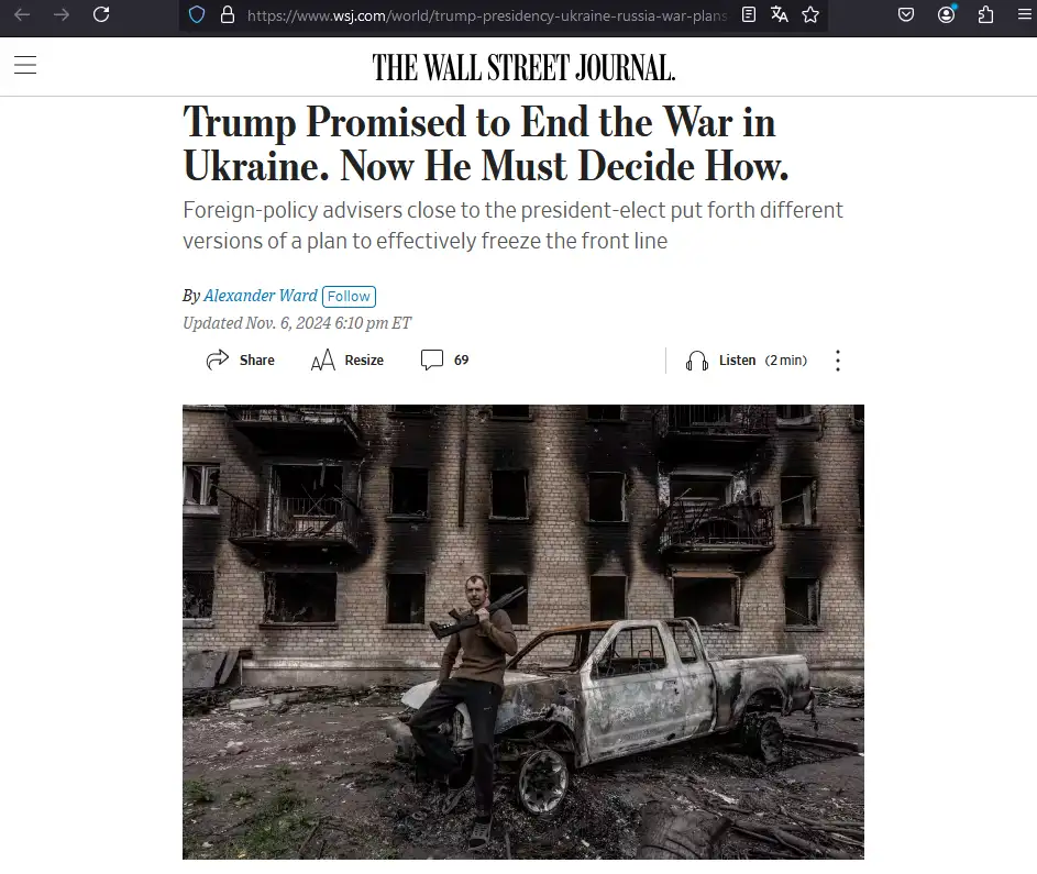 План Трампа: заморозка войны