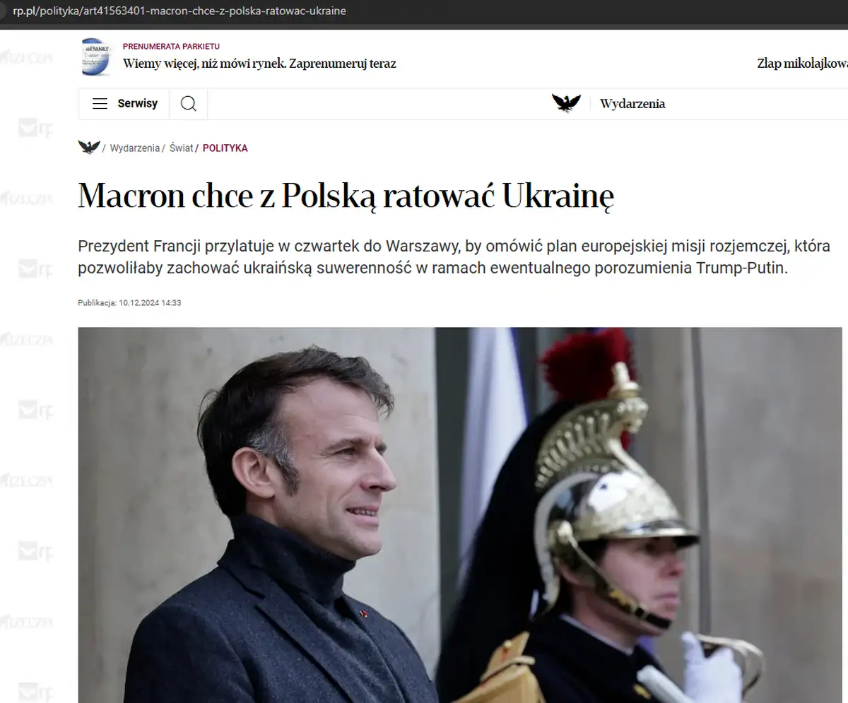 Макрон и Польша: план защиты Украины