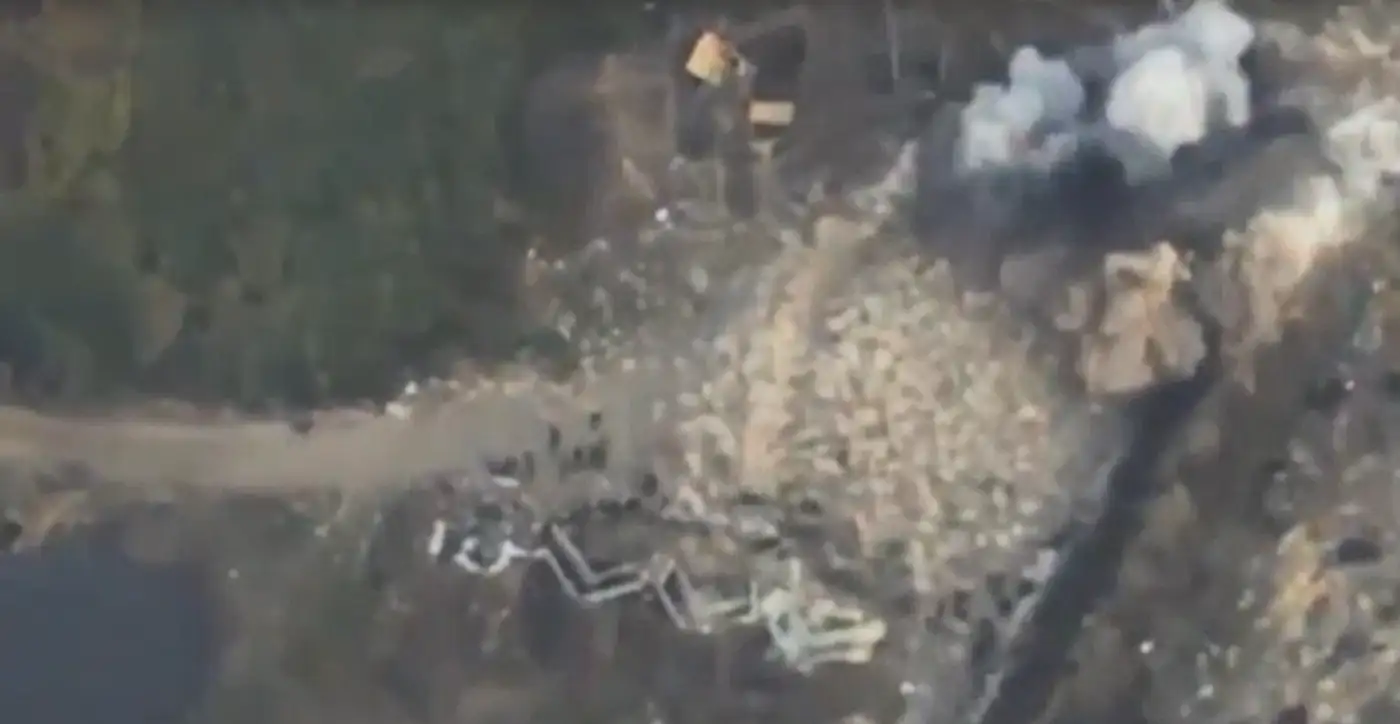 Удар HIMARS по скоплению орков на полигоне