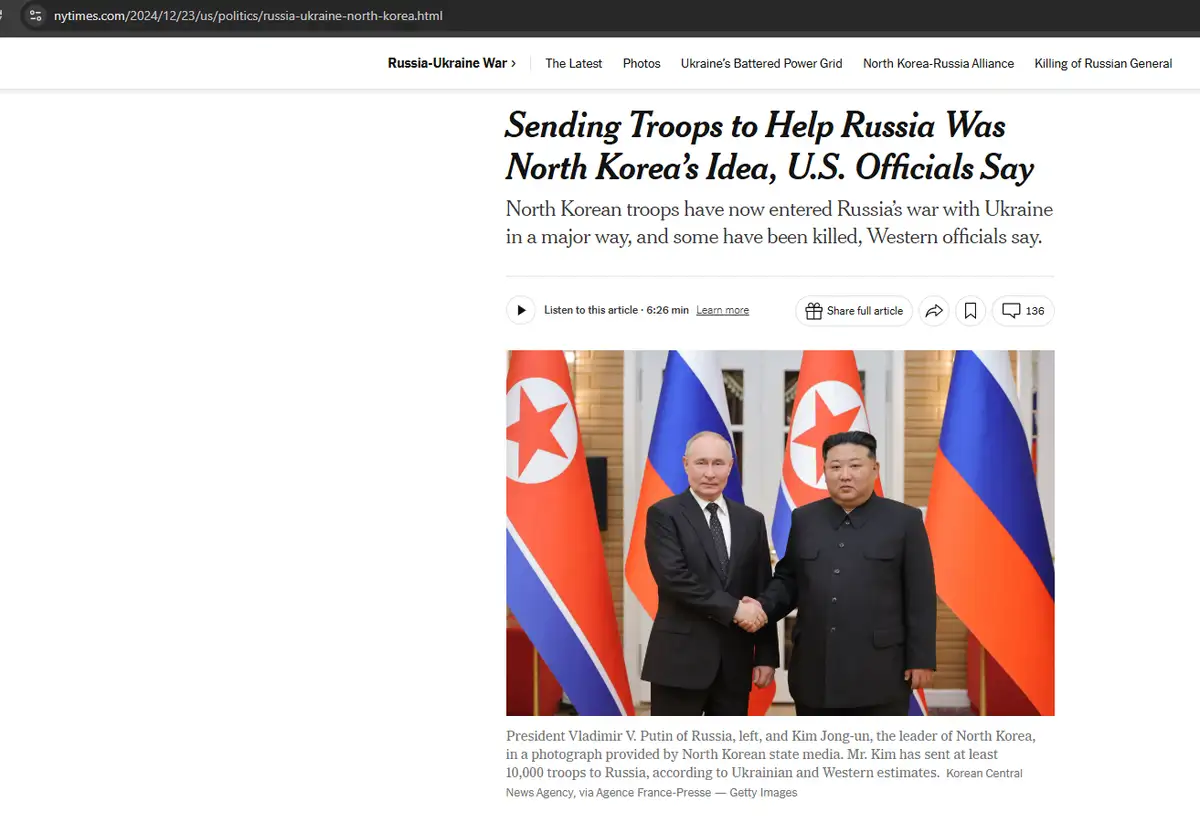 Инициатива КНДР, а не Путина: северокорейцы на Курщине