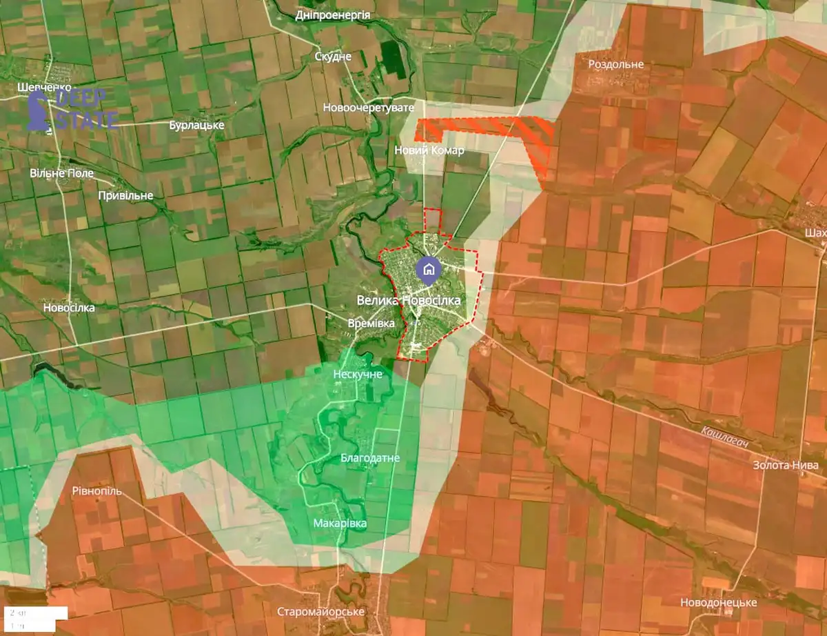 Покровск, Курахово и Великая Новоселка