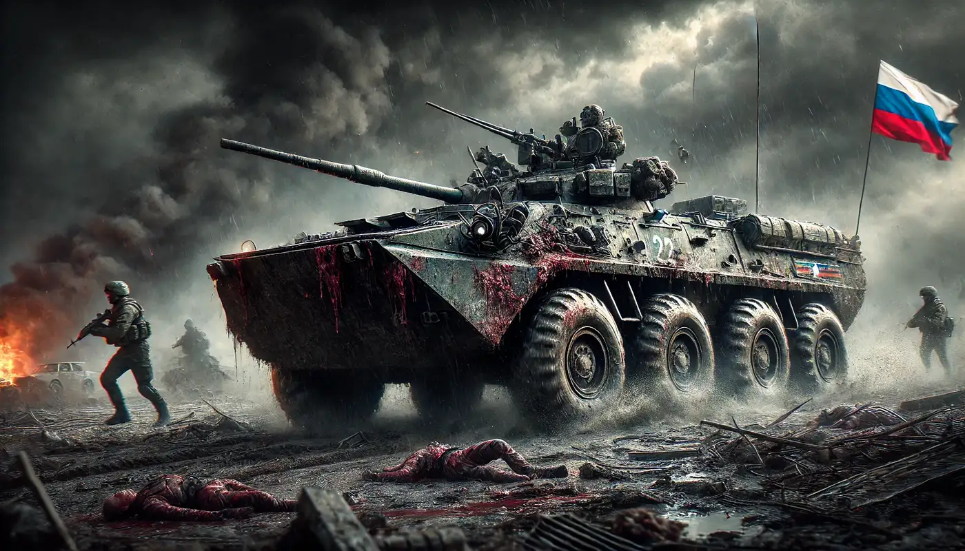 Русское мясо на броне - красивое