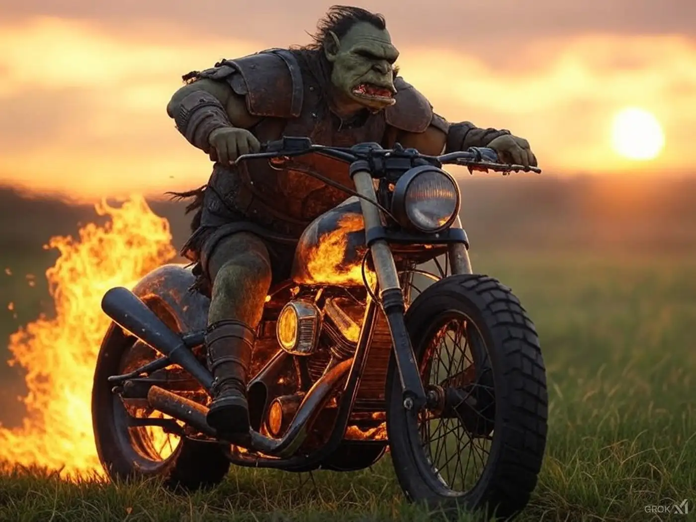 Банзай-атака русских мотоциклетных штурмовиков