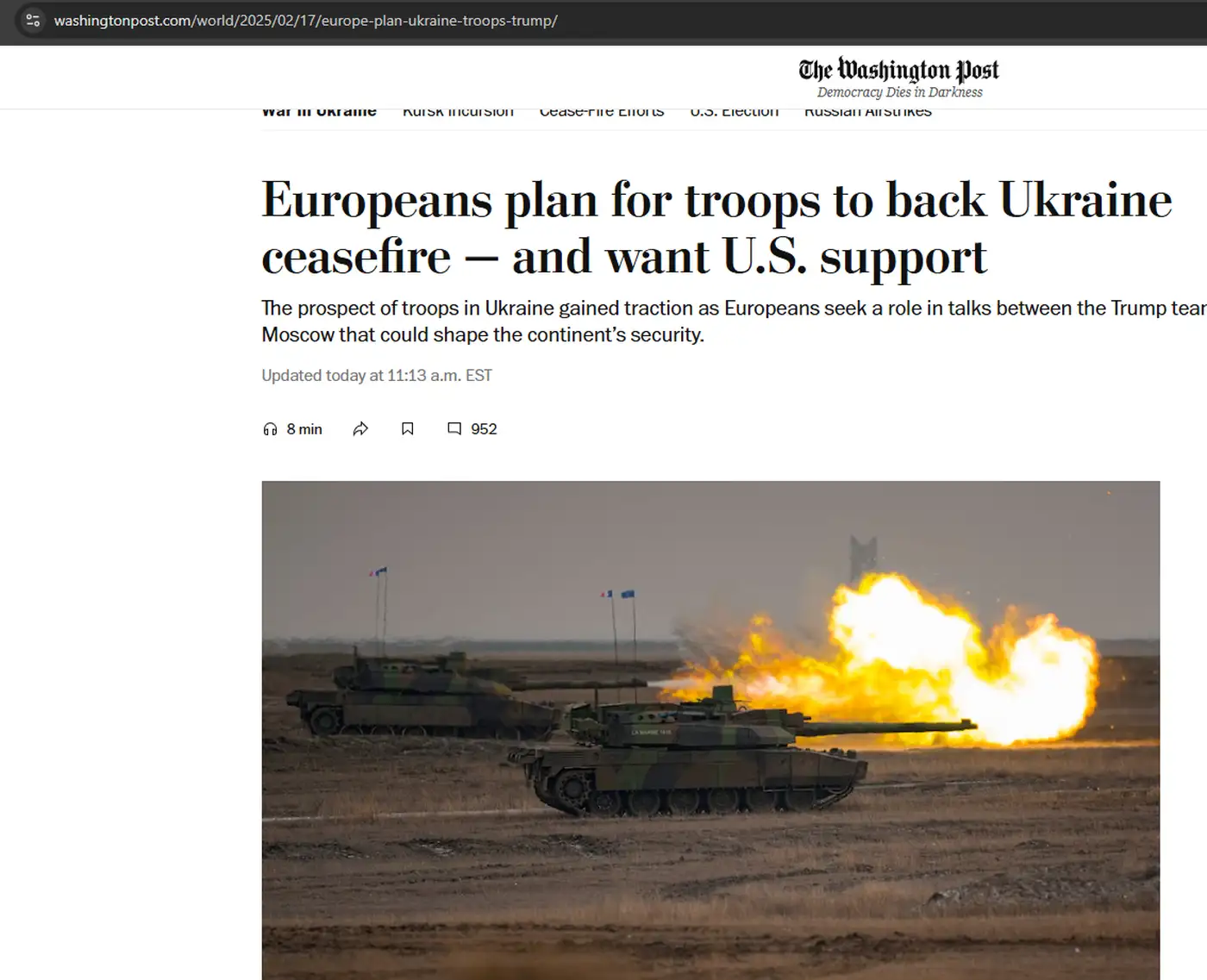 The Washington Post рассказал о некоторых деталях миротворческой миссии в Украине