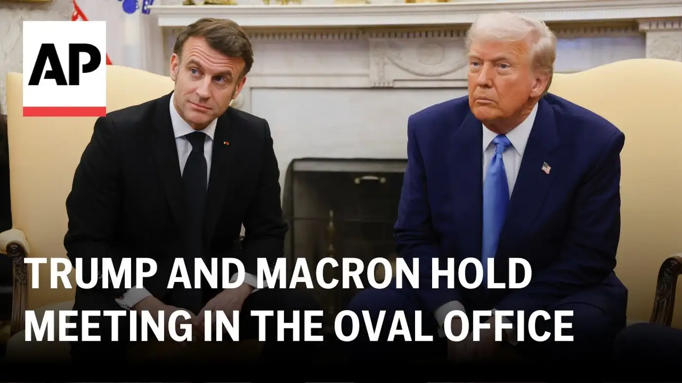 Трамп на брифинге с Макроном