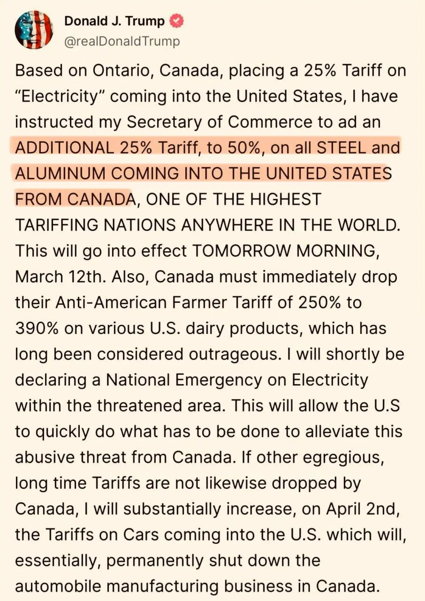 Трамп VS Канада: Вторжение тарифами!