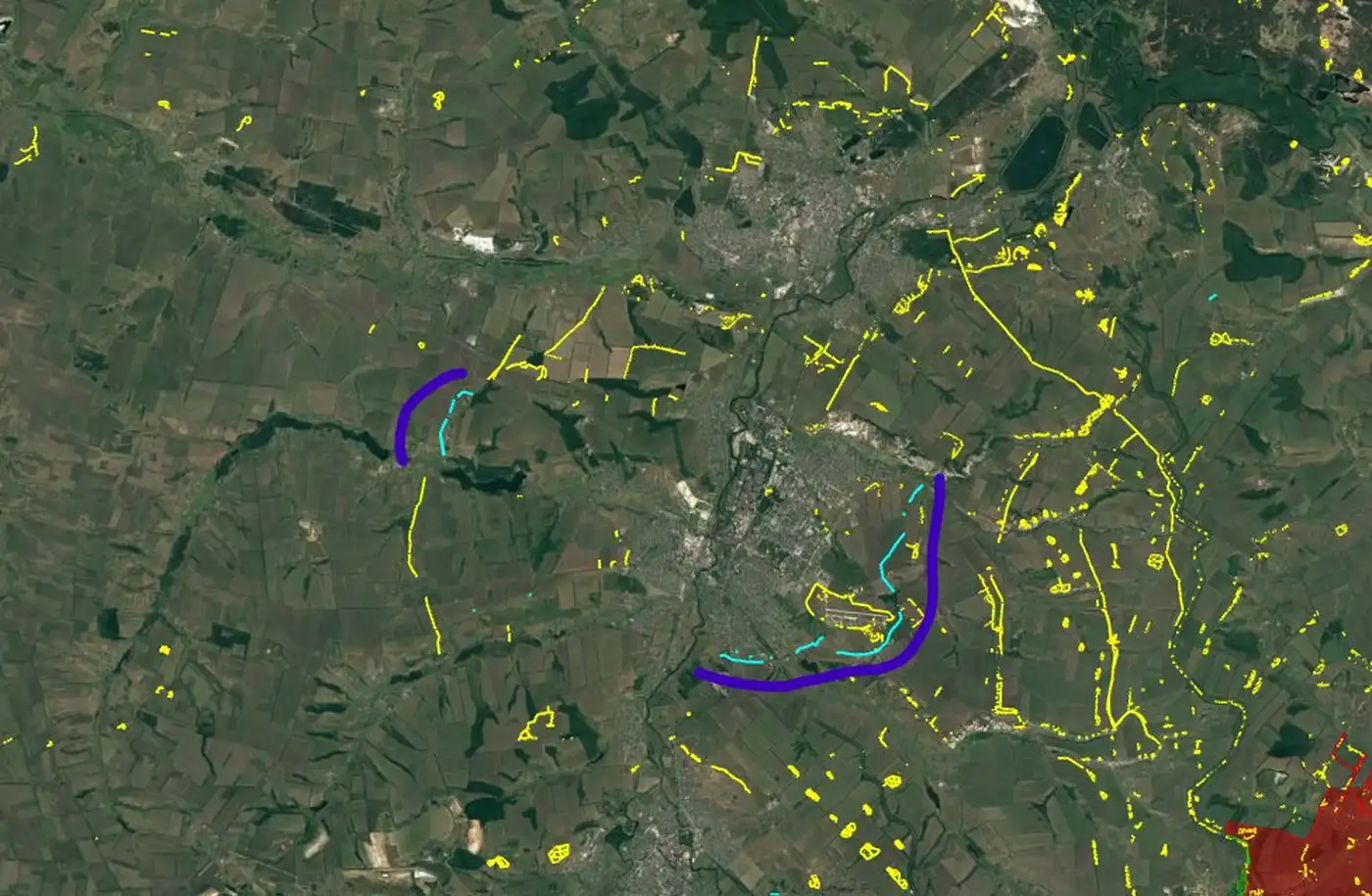 Украинская армия значительно укрепила свои оборонительные рубежи, сообщает французский аналитик Clément Molin 9 10 3