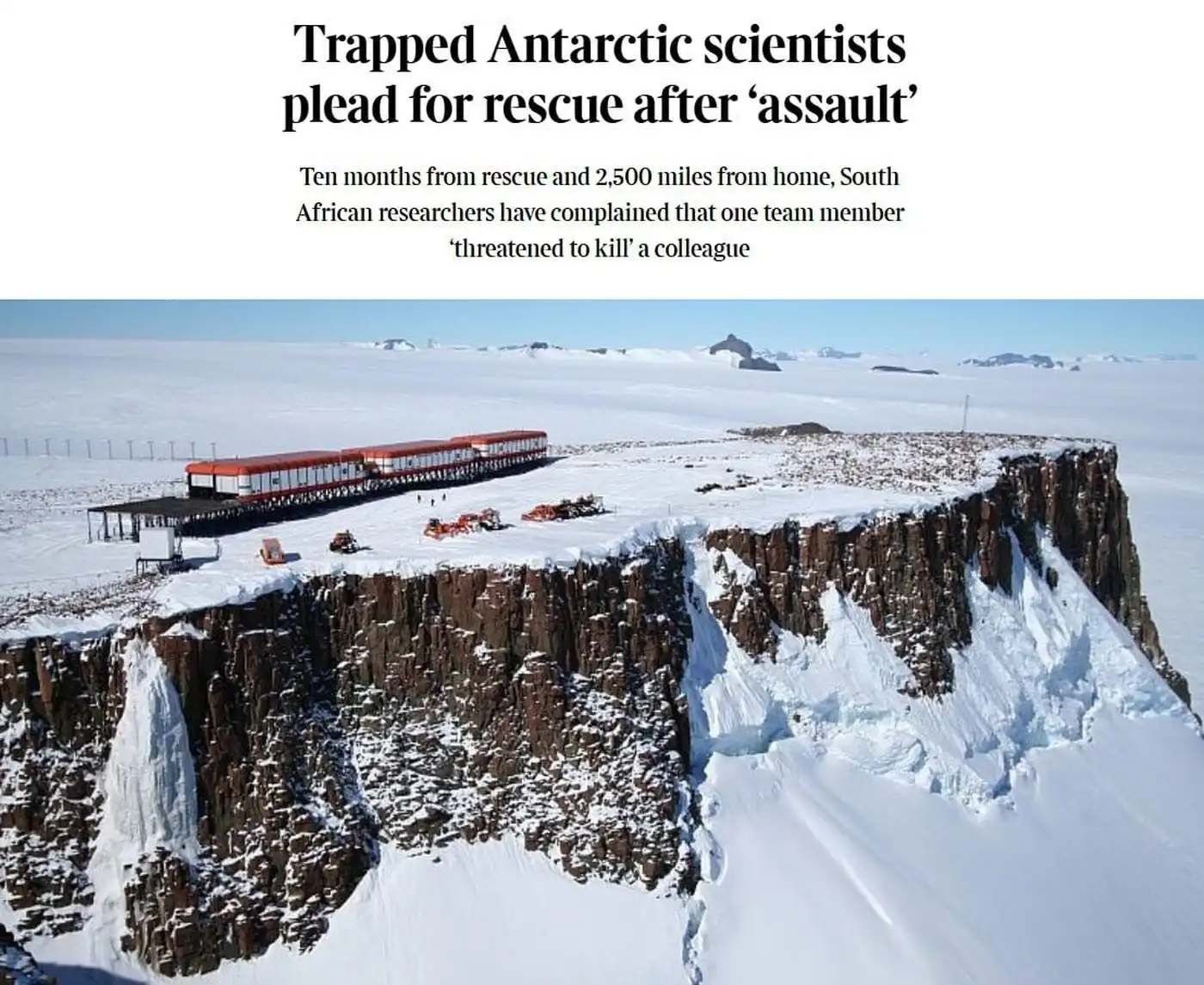 Сценарий, будто из фильмов ужасов: учёный-извращенец кошмарит полярников на станции в Антарктике