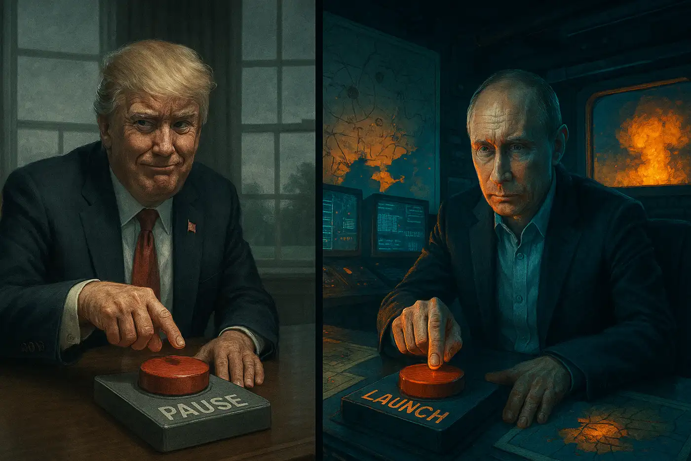 Америка жмёт на стоп, Путин — на пуск