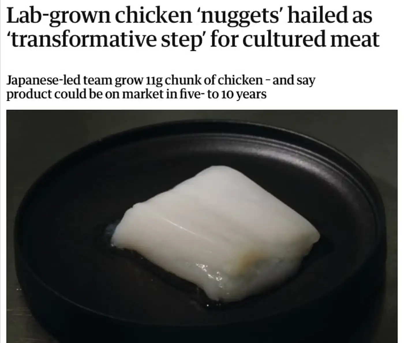 Японские учёные совершили прорыв и вырастили в пробирке куриный наггетс