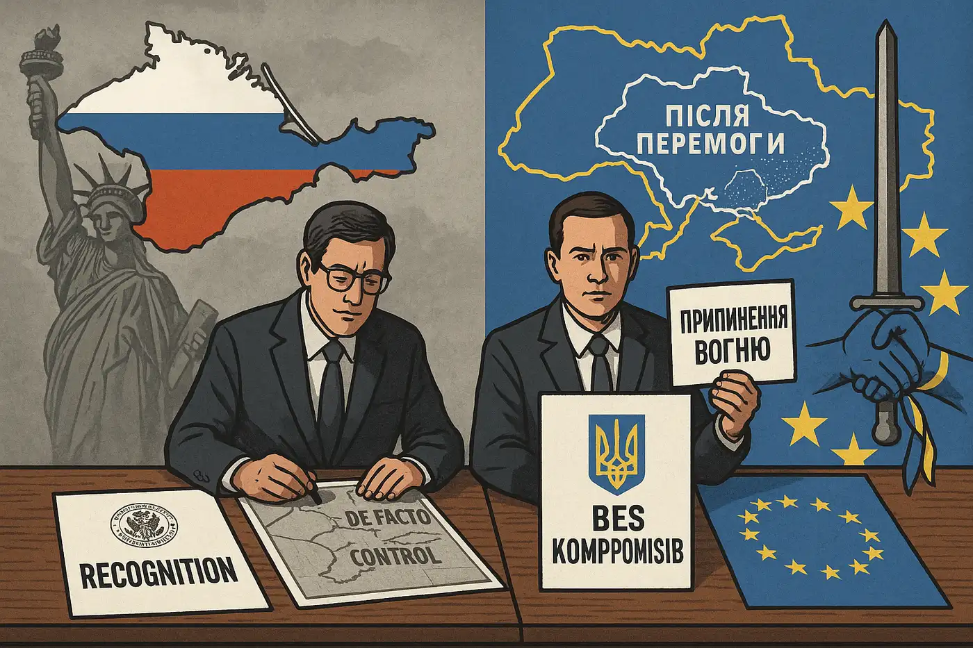 Два проекта мира: что предлагают США и Украина с Европой