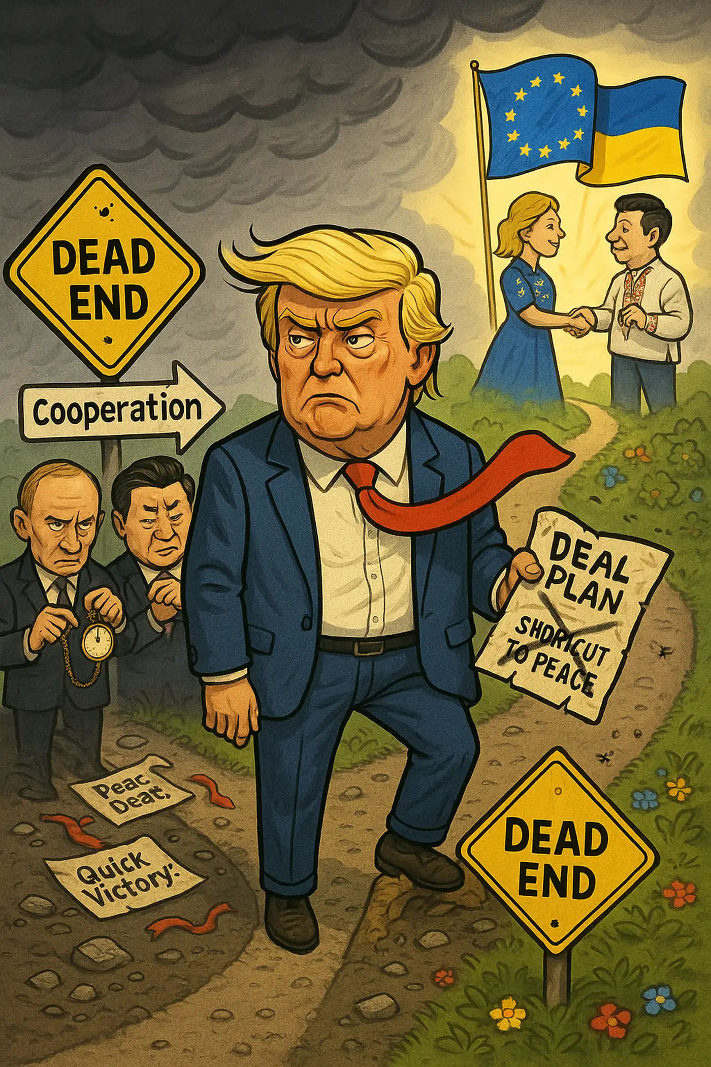 Тупик Трампа: как провал заморозки войны усилил союз Европы и Украины