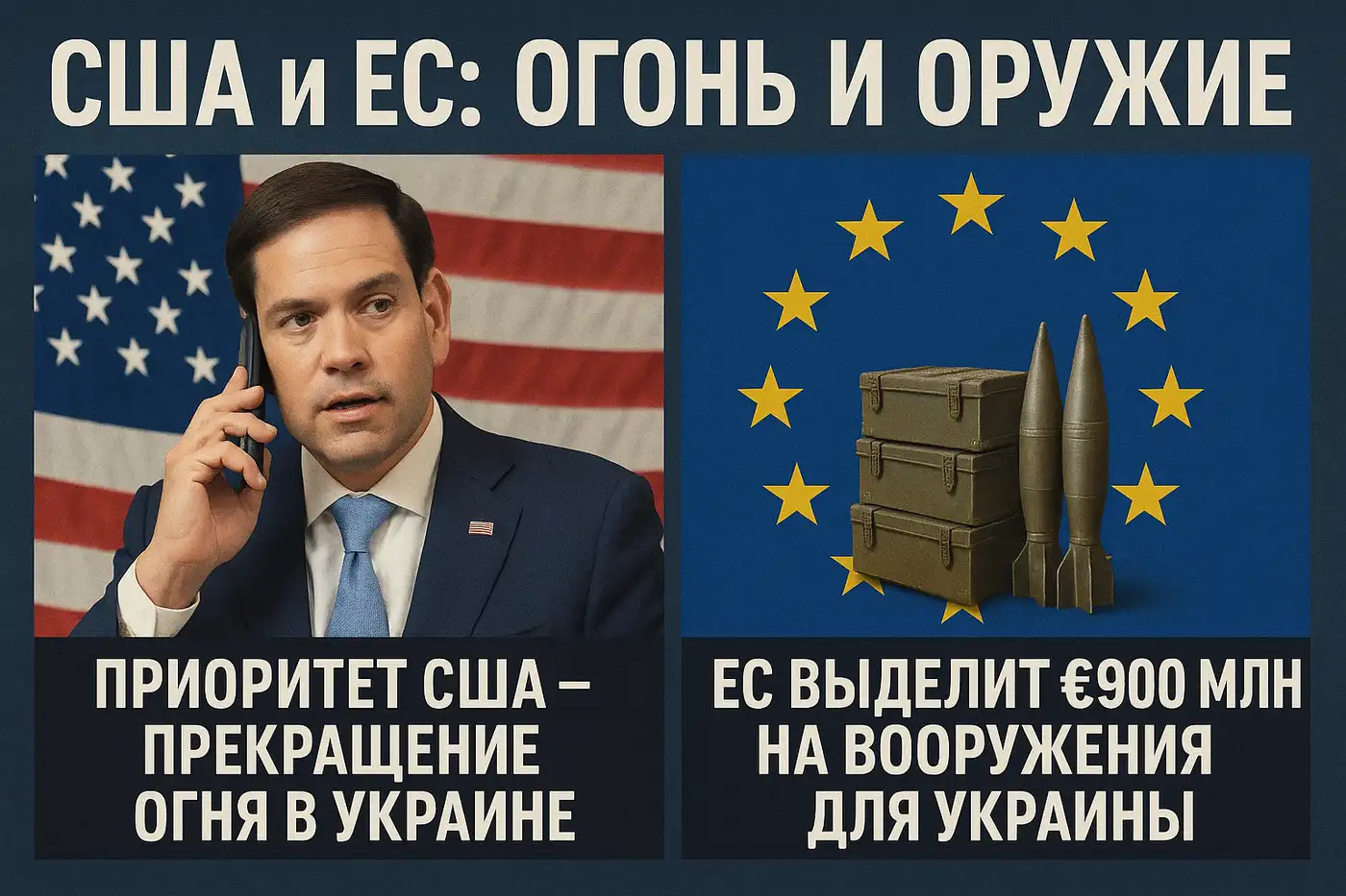 США и ЕС: огонь и оружие