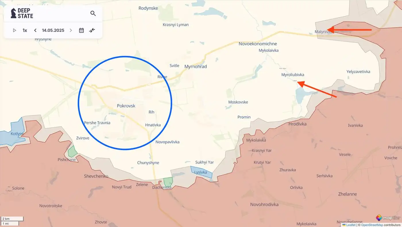 Российские военные вошли в Миролюбовку и Торское