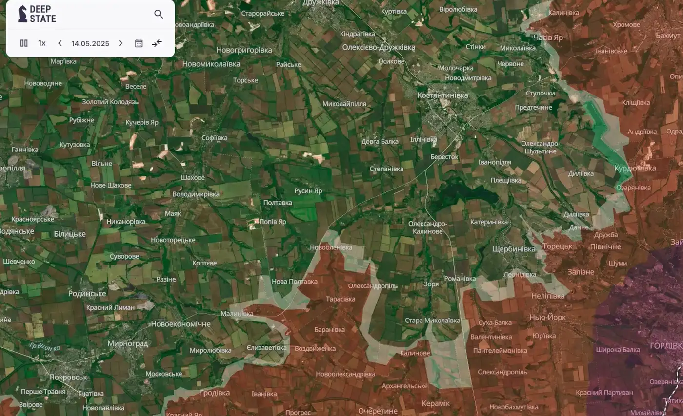 Южноконстантиновское направление. 30 апреля - 20 мая 2025