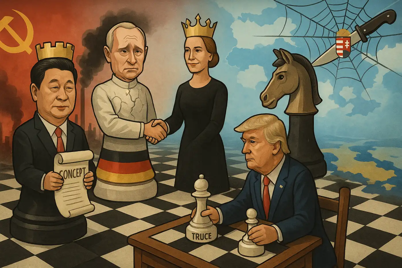 Китай, Германия, США, Великобритания