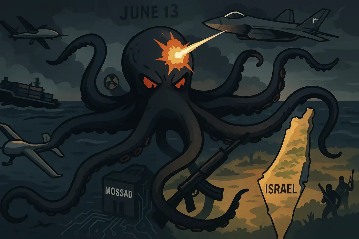 Уничтожение иранских пусковых установок за минуту до запуска