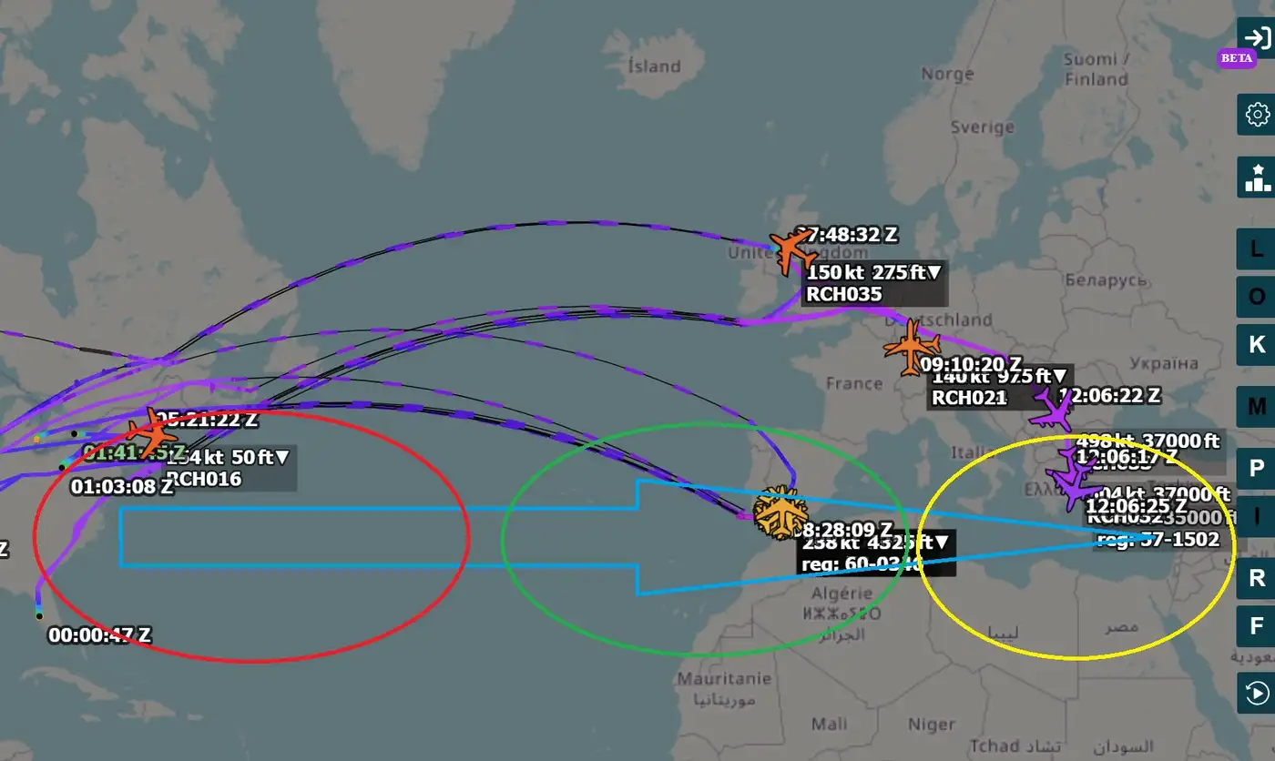 Воздушный мост США к Ближнему Востоку