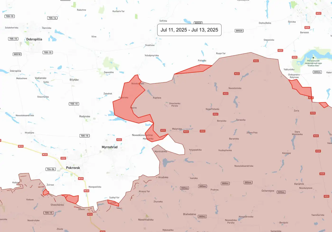 Россияне за последние три дня продавили наш левый фланг на Покровском направлении