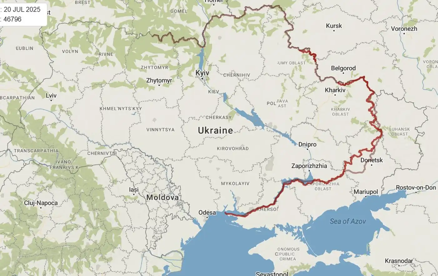 Это сравнение карты декабря 2022 года