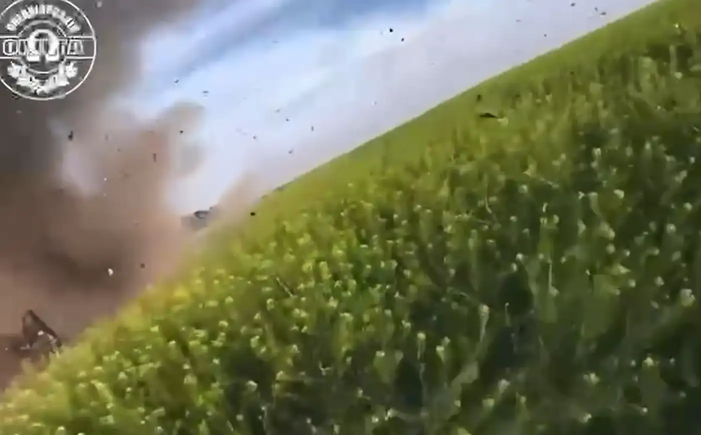 FPV атакует авто Омеги ВСУ