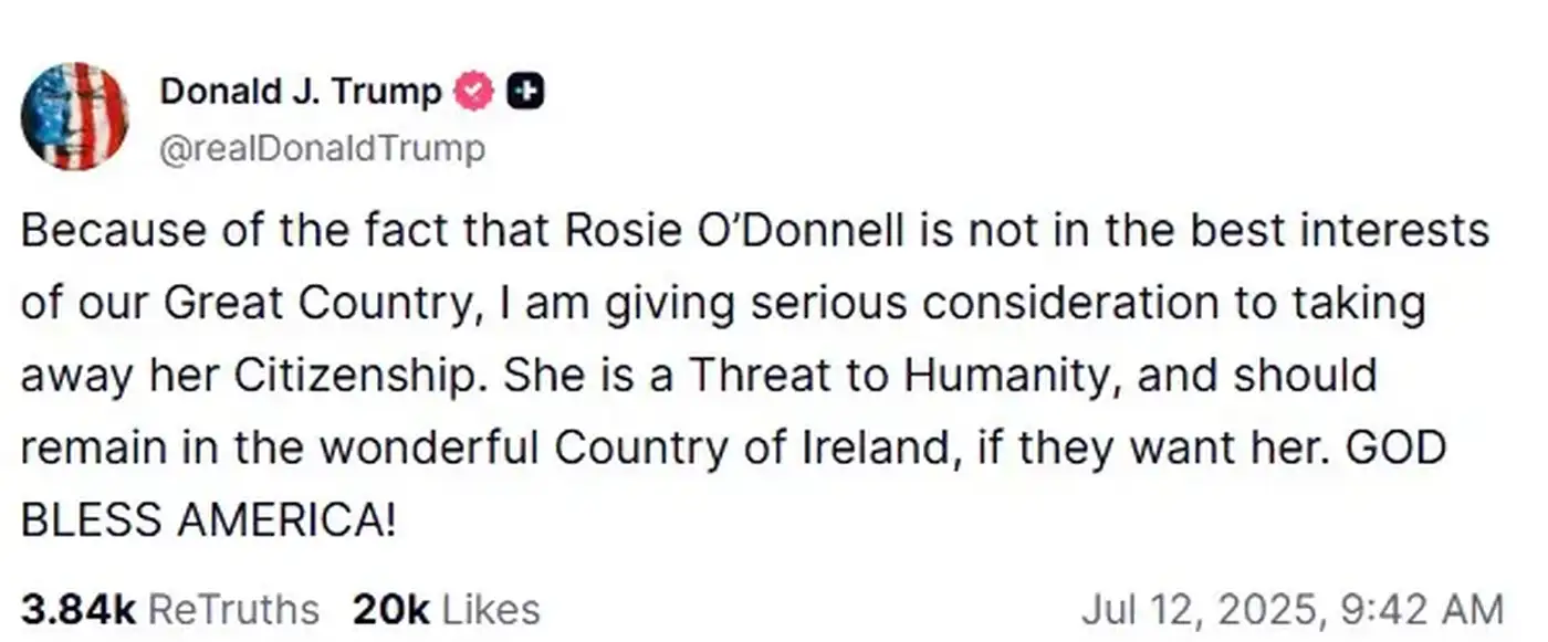 Телеведущая Рози О Доннел имеет 20-ти летнюю историю войны с Трампом 1 2 46